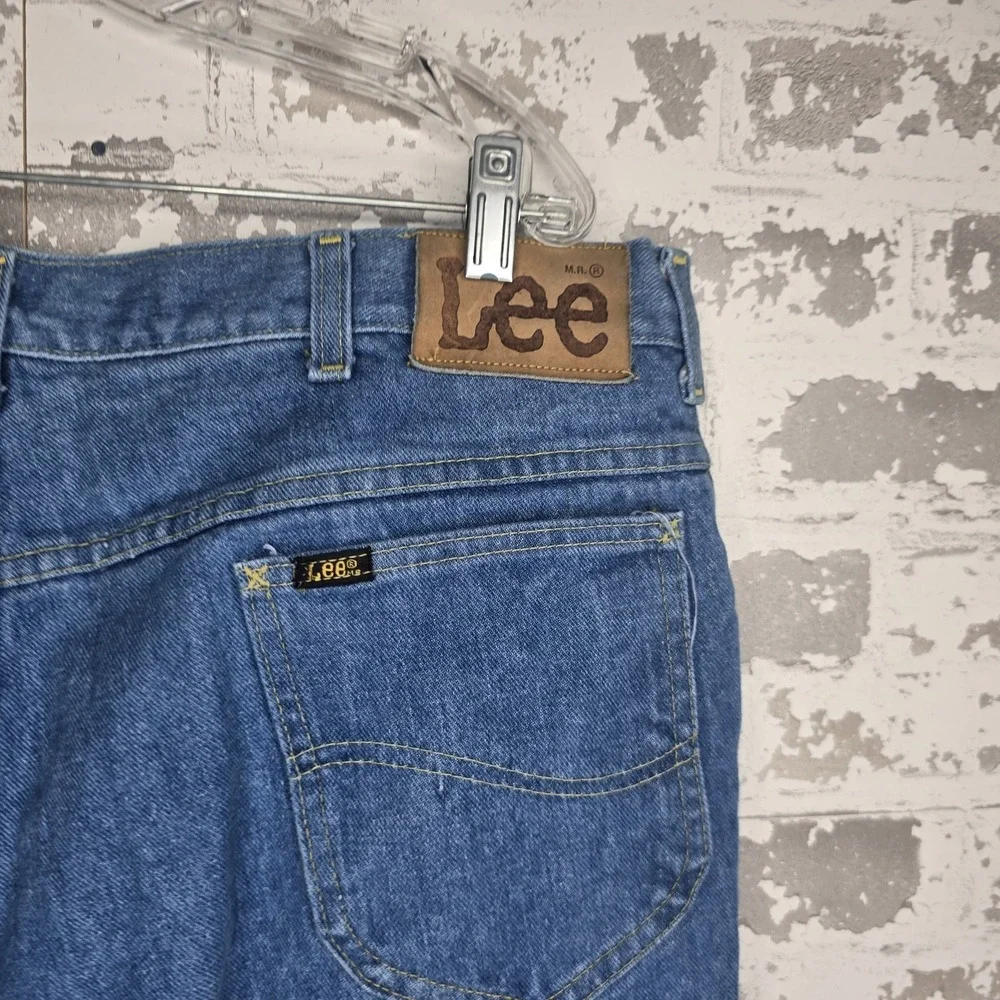 Lee Riders Jeans Mens 38x29 VTG USA 1980s Talon Zipper Union Made Medium Wash